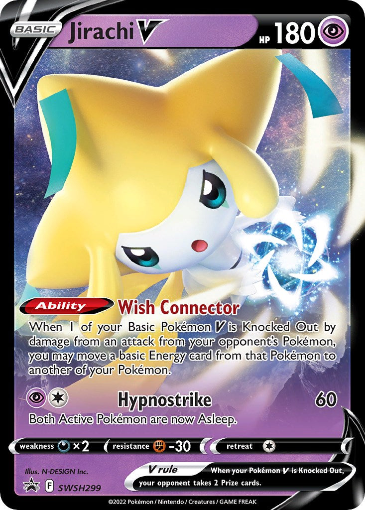 Jirachi V (SWSH299) [Sword & Shield: Black Star Promos] | Mega City Incorporated