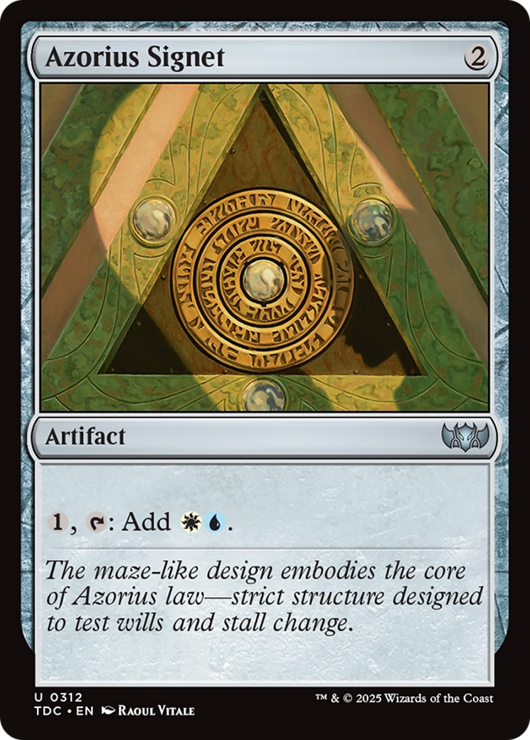 Azorius Signet [Tarkir: Dragonstorm Commander] | Mega City Incorporated
