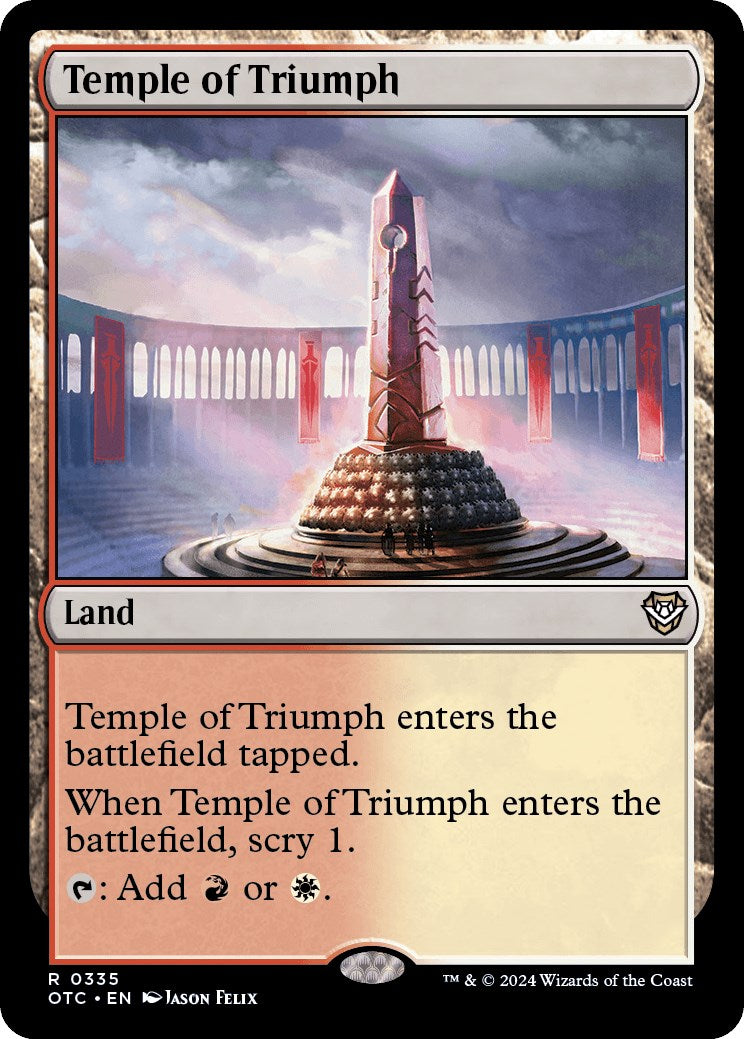 Temple of Triumph [Outlaws of Thunder Junction Commander] | Mega City Incorporated