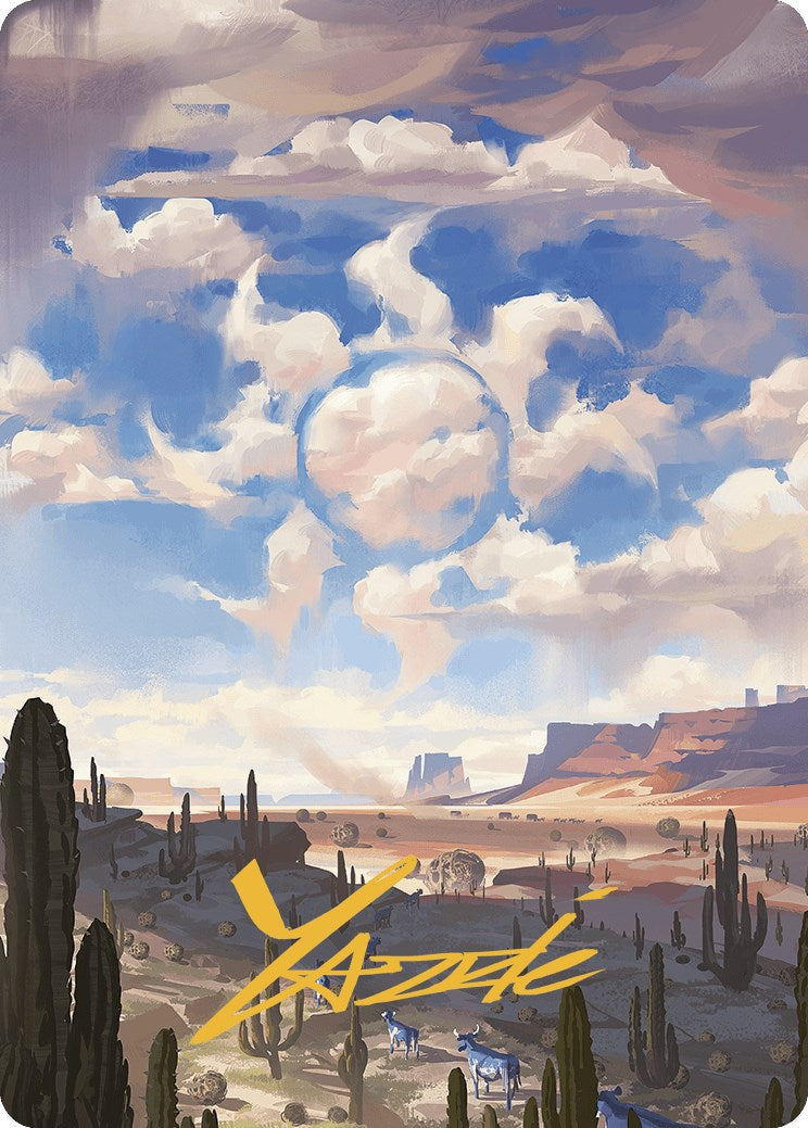 Plains Art Card (Gold-Stamped Signature) [Outlaws of Thunder Junction Art Series] | Mega City Incorporated