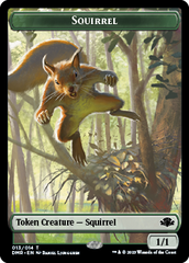 Zombie // Squirrel Double-Sided Token [Dominaria Remastered Tokens] | Mega City Incorporated