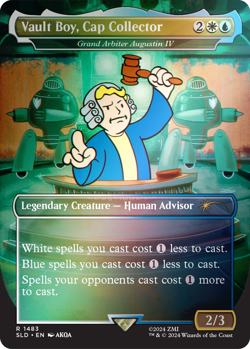 Vault Boy, Cap Collector - Grand Arbiter Augustin IV (Rainbow Foil) [Secret Lair Drop Series] | Mega City Incorporated