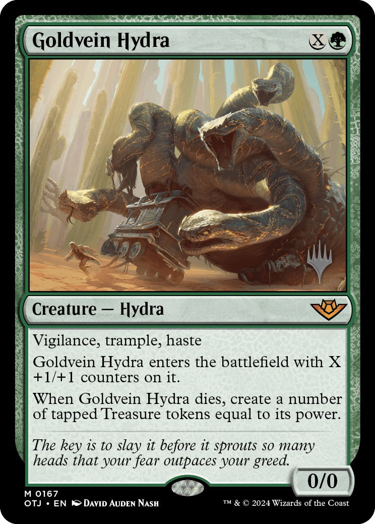 Goldvein Hydra (Promo Pack) [Outlaws of Thunder Junction Promos] | Mega City Incorporated