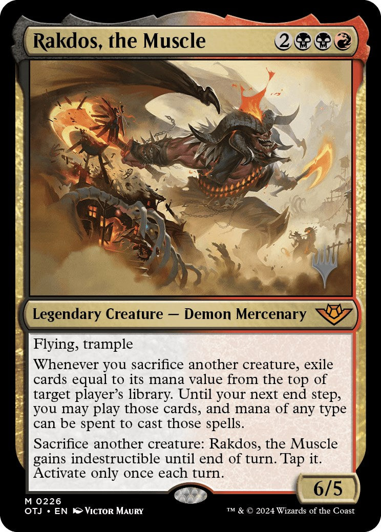 Rakdos, the Muscle (Promo Pack) [Outlaws of Thunder Junction Promos] | Mega City Incorporated