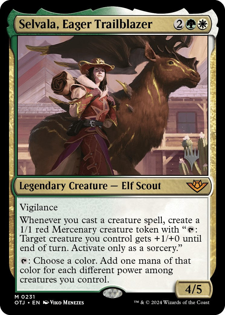 Selvala, Eager Trailblazer (Promo Pack) [Outlaws of Thunder Junction Promos] | Mega City Incorporated
