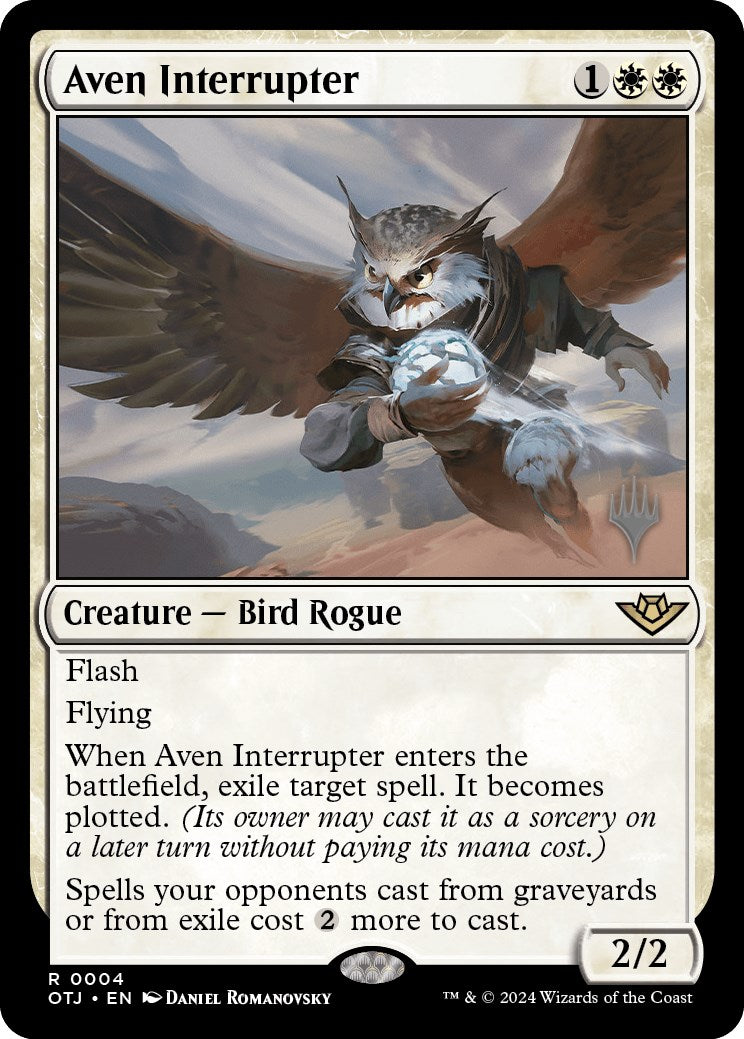 Aven Interrupter (Promo Pack) [Outlaws of Thunder Junction Promos] | Mega City Incorporated