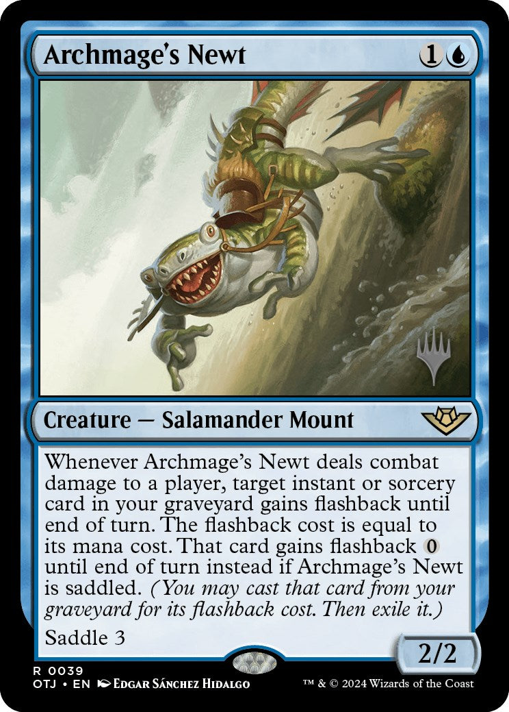 Archmage's Newt (Promo Pack) [Outlaws of Thunder Junction Promos] | Mega City Incorporated