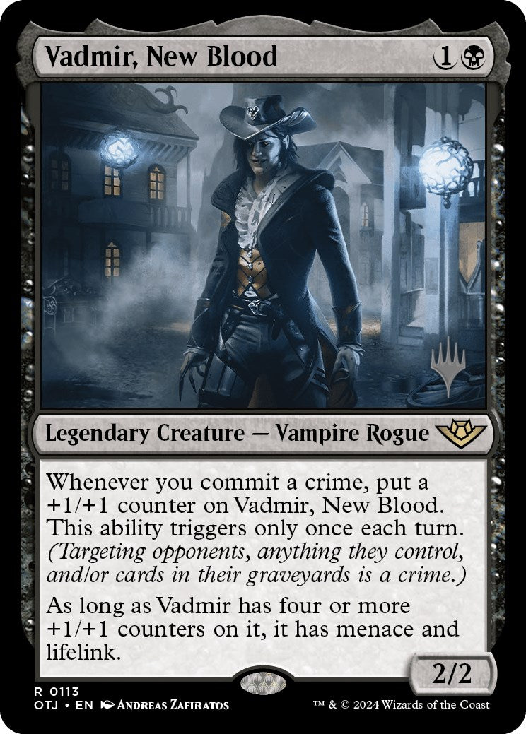 Vadmir, New Blood (Promo Pack) [Outlaws of Thunder Junction Promos] | Mega City Incorporated