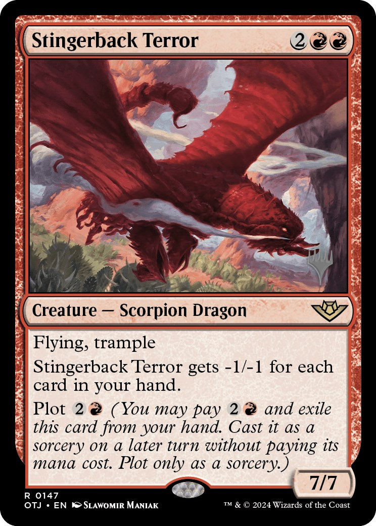 Stingerback Terror (Promo Pack) [Outlaws of Thunder Junction Promos] | Mega City Incorporated