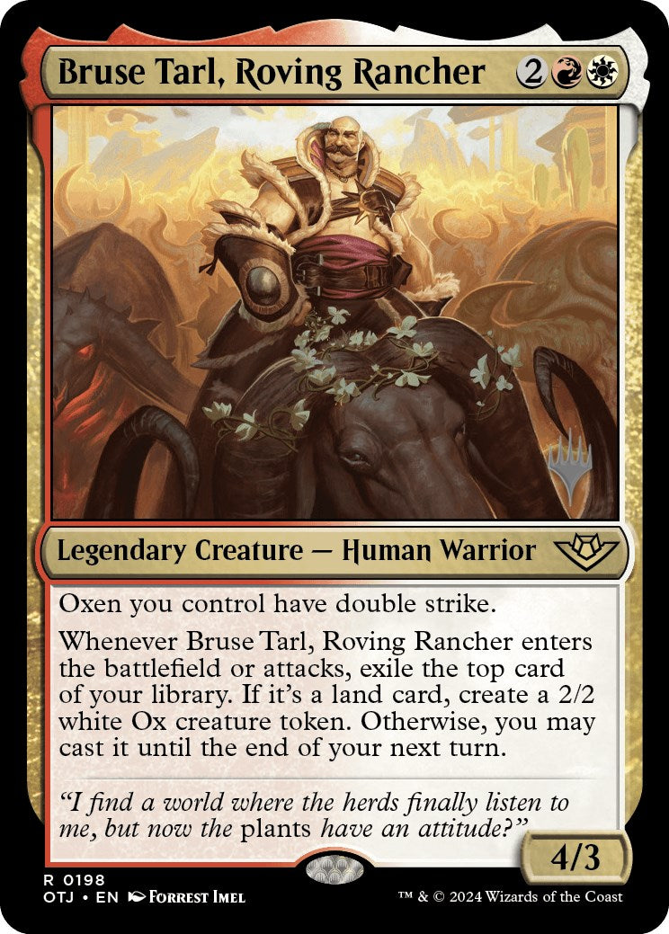 Bruse Tarl, Roving Rancher (Promo Pack) [Outlaws of Thunder Junction Promos] | Mega City Incorporated