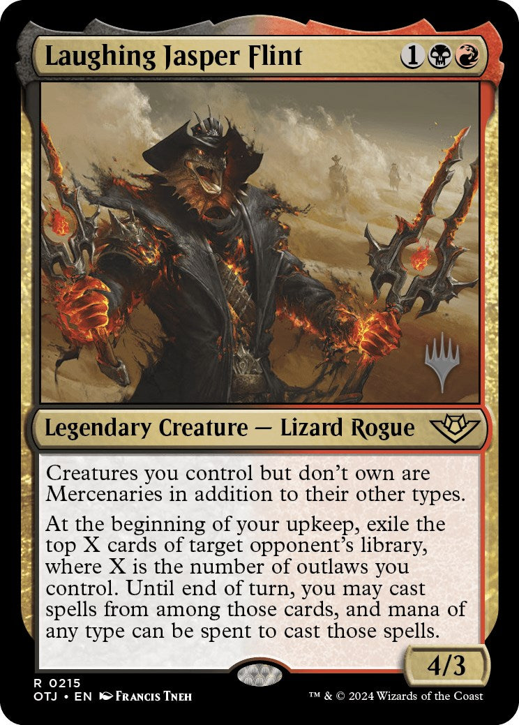 Laughing Jasper Flint (Promo Pack) [Outlaws of Thunder Junction Promos] | Mega City Incorporated