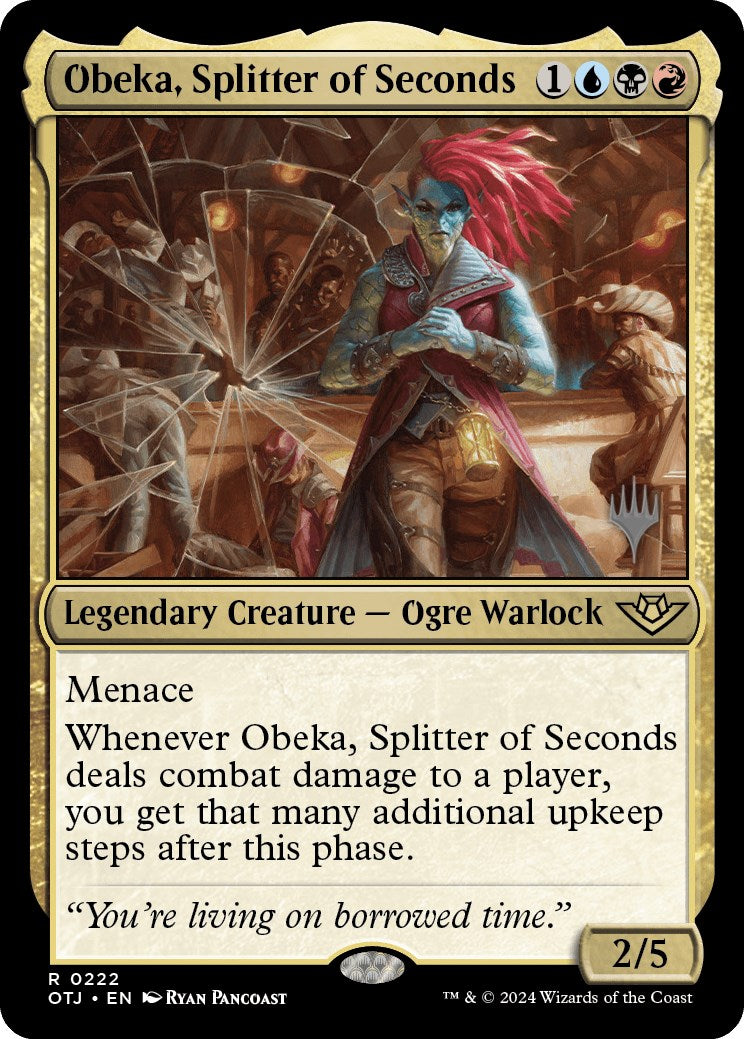 Obeka, Splitter of Seconds (Promo Pack) [Outlaws of Thunder Junction Promos] | Mega City Incorporated