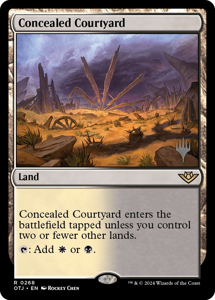 Concealed Courtyard (Promo Pack) [Outlaws of Thunder Junction Promos] | Mega City Incorporated