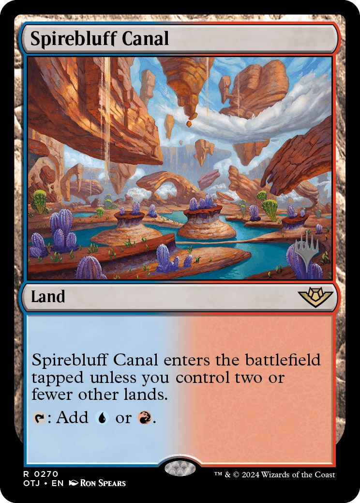 Spirebluff Canal (Promo Pack) [Outlaws of Thunder Junction Promos] | Mega City Incorporated