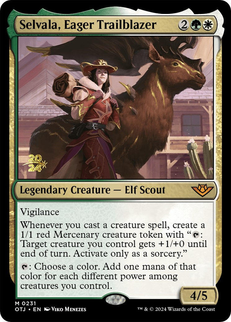 Selvala, Eager Trailblazer [Outlaws of Thunder Junction Prerelease Promos] | Mega City Incorporated