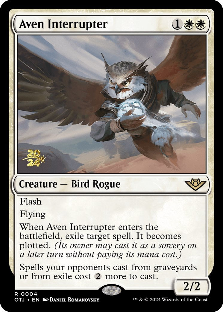 Aven Interrupter [Outlaws of Thunder Junction Prerelease Promos] | Mega City Incorporated