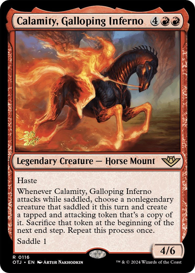 Calamity, Galloping Inferno [Outlaws of Thunder Junction Prerelease Promos] | Mega City Incorporated