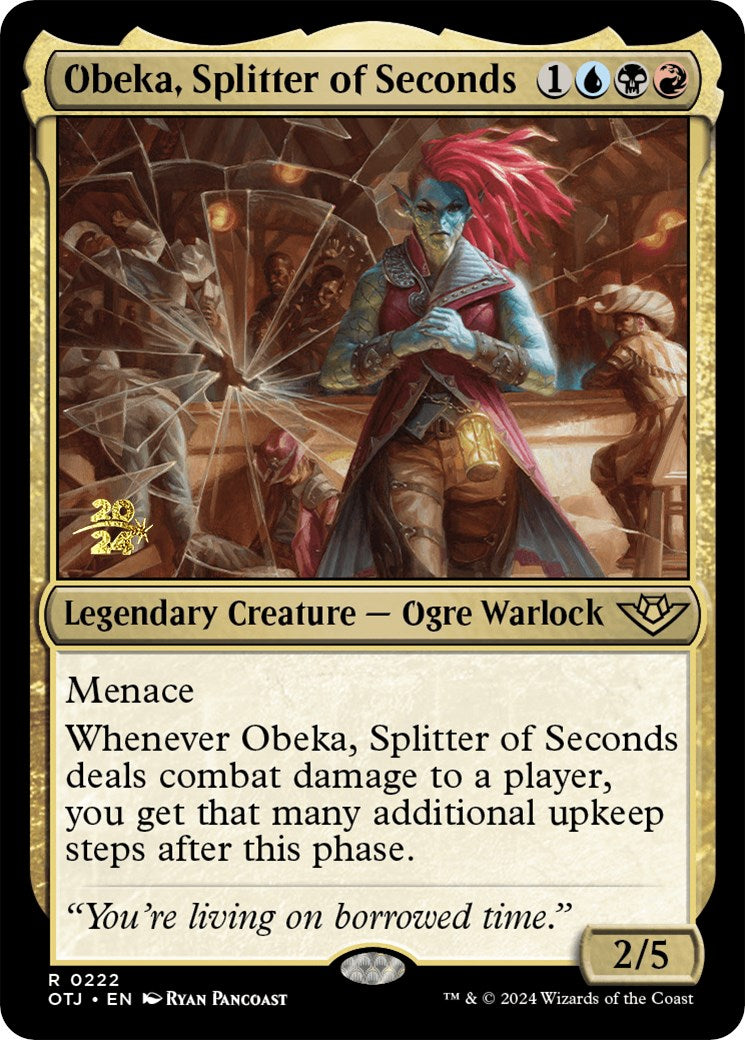 Obeka, Splitter of Seconds [Outlaws of Thunder Junction Prerelease Promos] | Mega City Incorporated