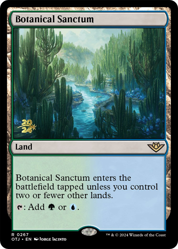 Botanical Sanctum (OTJ) [Outlaws of Thunder Junction Prerelease Promos] | Mega City Incorporated