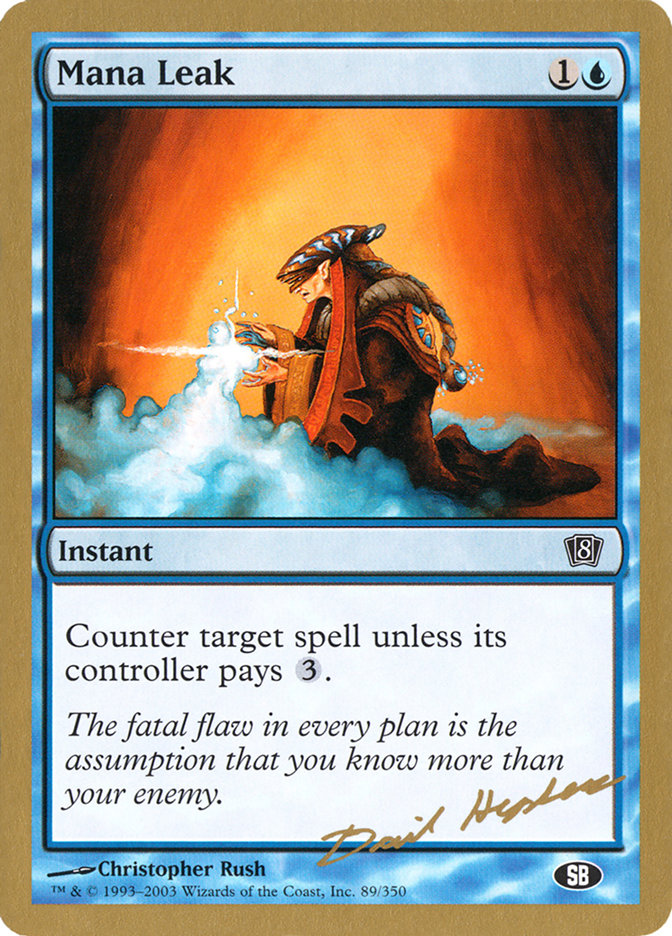 Mana Leak (Dave Humpherys) (SB) [World Championship Decks 2003] | Mega City Incorporated