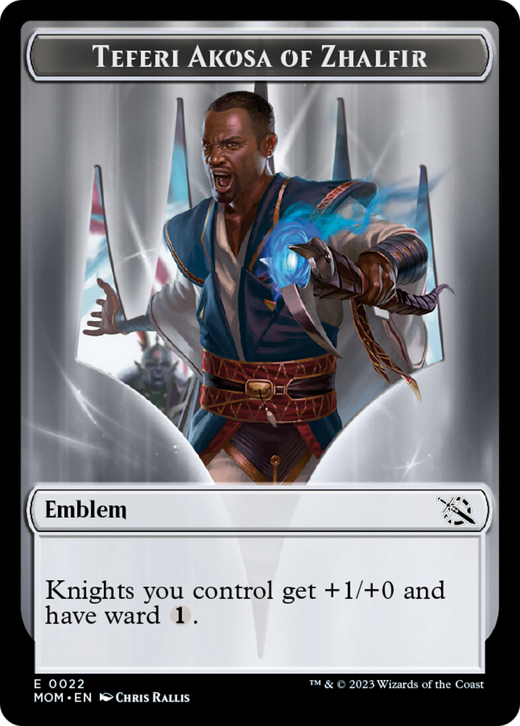 Teferi Akosa of Zhalfir Emblem [March of the Machine Tokens] | Mega City Incorporated