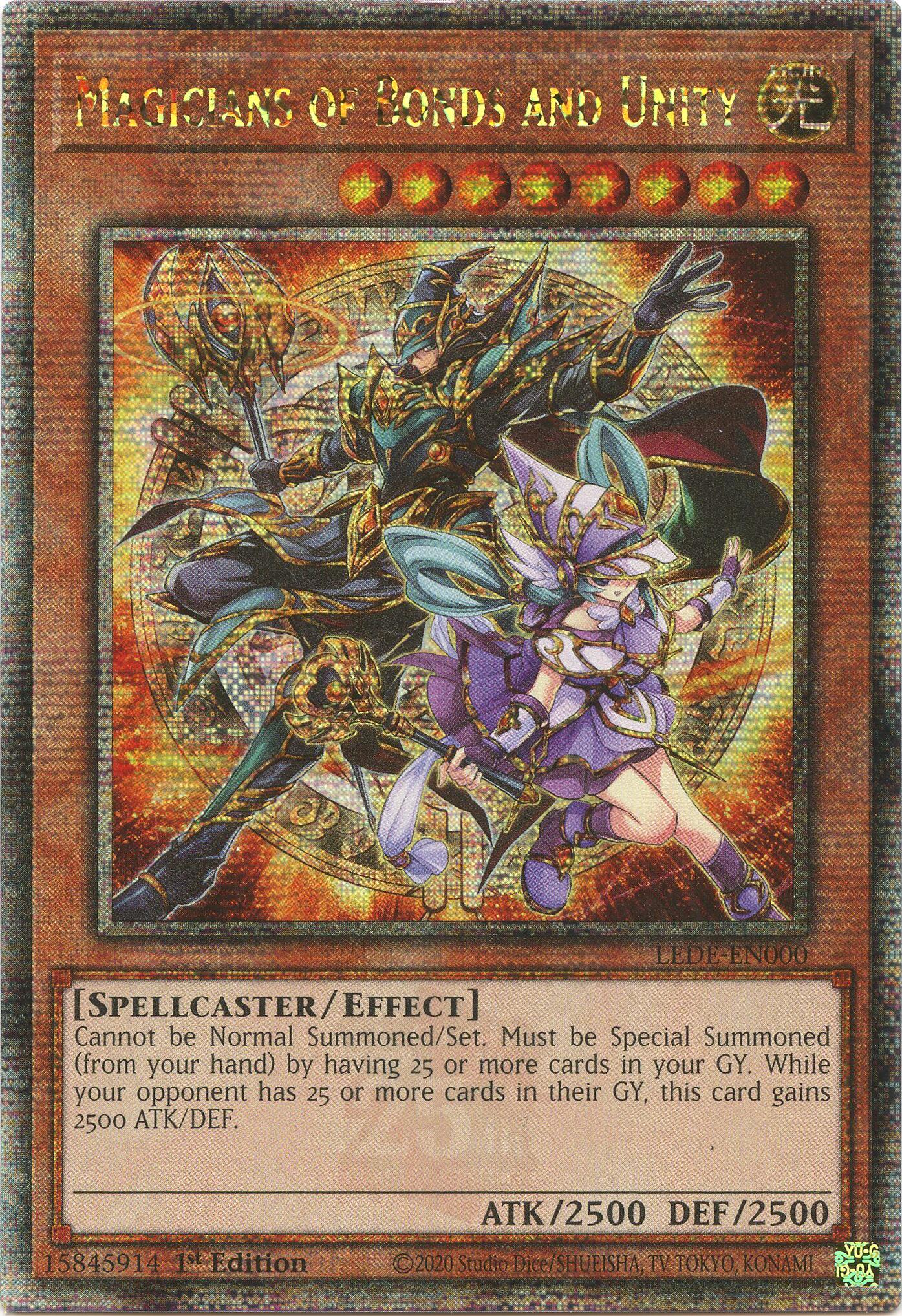 Magicians of Bonds and Unity [LEDE-EN000] Quarter Century Secret Rare | Mega City Incorporated