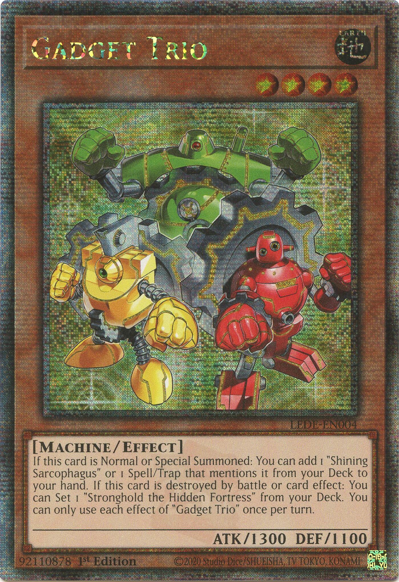 Gadget Trio [LEDE-EN004] Quarter Century Secret Rare | Mega City Incorporated