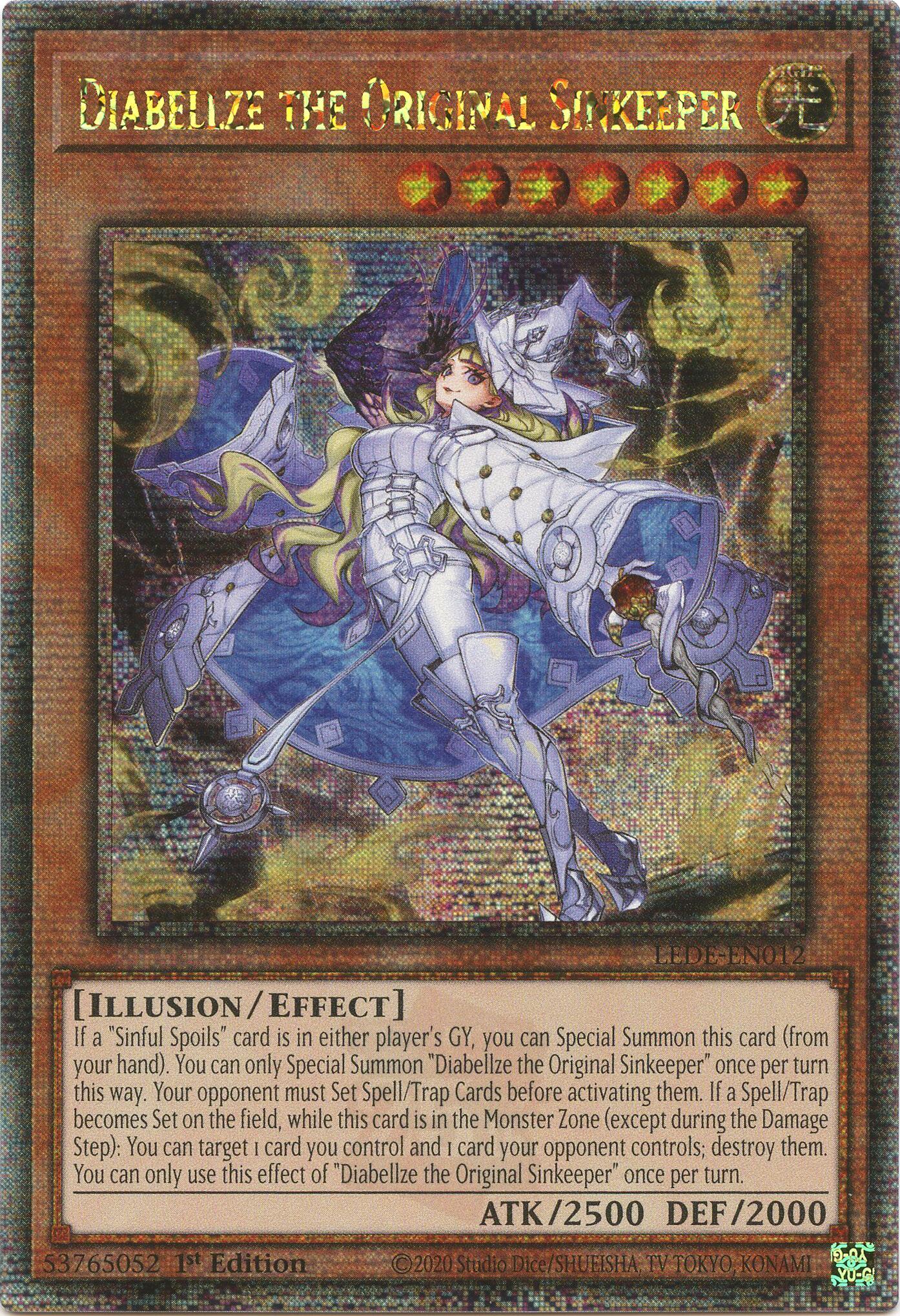 Diabellze the Original Sinkeeper [LEDE-EN012] Quarter Century Secret Rare | Mega City Incorporated