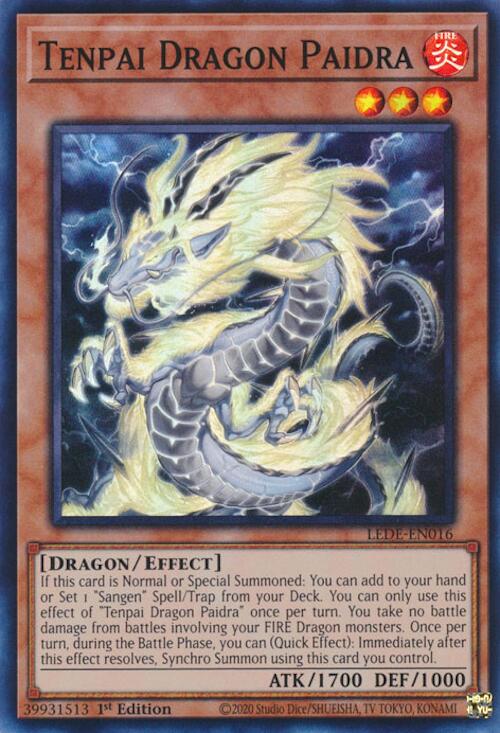 Tenpai Dragon Paidra [LEDE-EN016] Super Rare | Mega City Incorporated