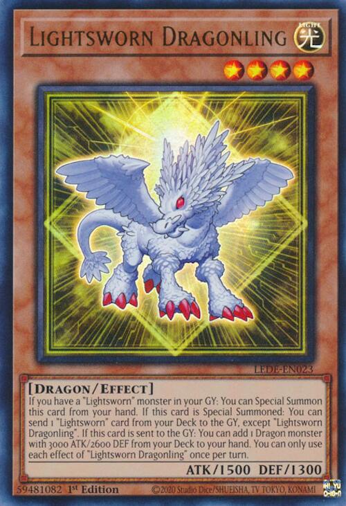 Lightsworn Dragonling [LEDE-EN023] Ultra Rare | Mega City Incorporated