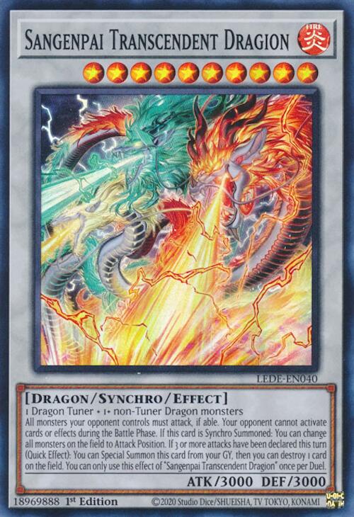 Sangenpai Transcendent Dragion [LEDE-EN040] Super Rare | Mega City Incorporated