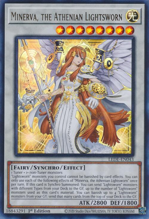 Minerva, the Athenian Lightsworn [LEDE-EN043] Ultra Rare | Mega City Incorporated