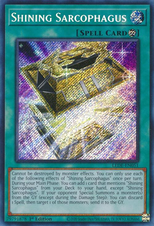 Shining Sarcophagus [LEDE-EN051] Secret Rare | Mega City Incorporated