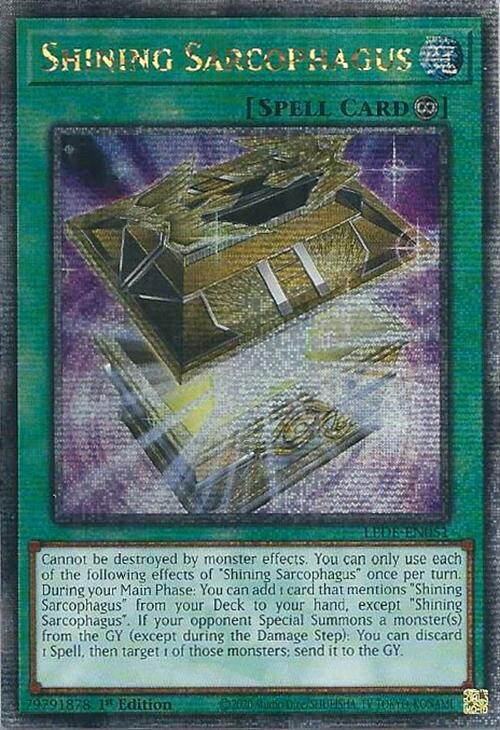 Shining Sarcophagus (Quarter Century Secret Rare) [LEDE-EN051] Quarter Century Secret Rare | Mega City Incorporated