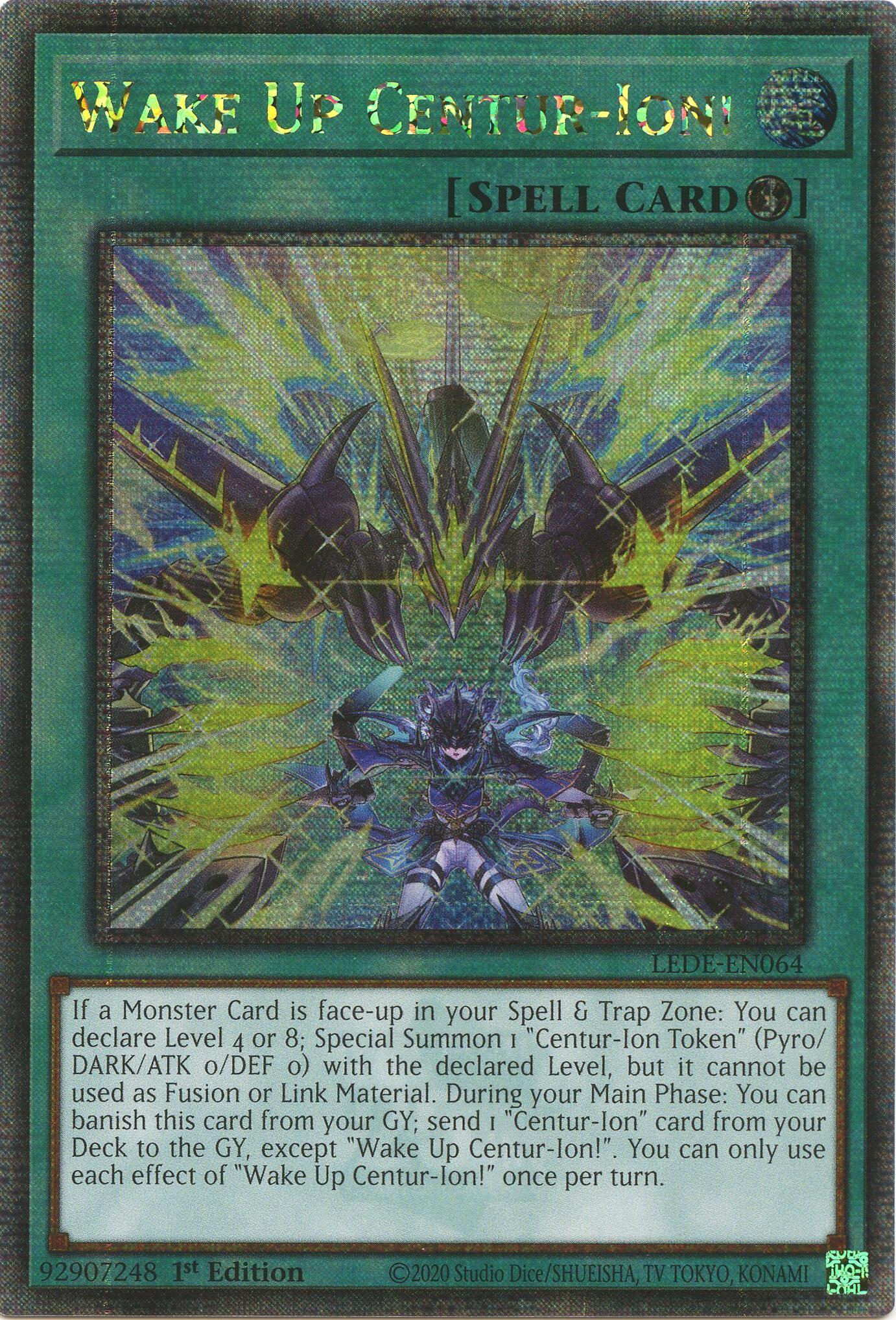 Wake Up Centur-Ion! (Quarter Century Secret Rare) [LEDE-EN064] Quarter Century Secret Rare | Mega City Incorporated