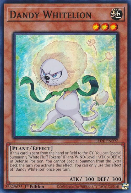 Dandy Whitelion [LEDE-EN097] Super Rare | Mega City Incorporated