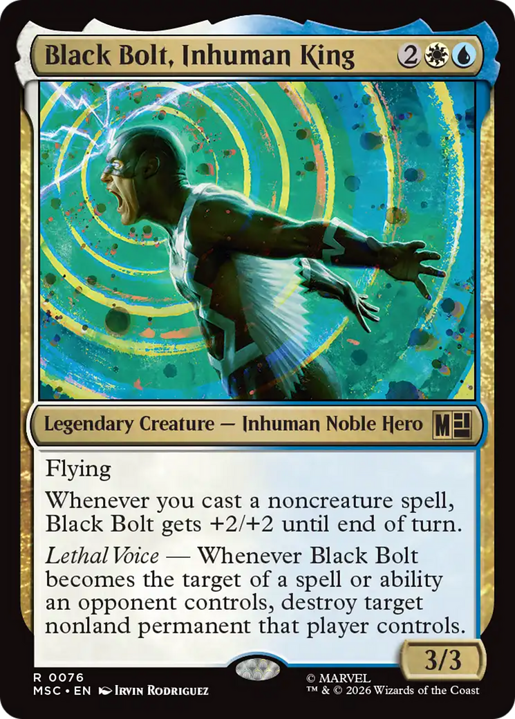 Black Bolt, Inhuman King (Surge Foil) [Marvel Super Heroes Commander] | Mega City Incorporated