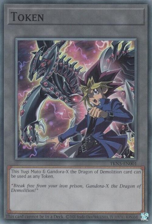 Token: Yugi Muto and Gandora-X the Dragon of Demolition [TKN5-EN001] Super Rare | Mega City Incorporated