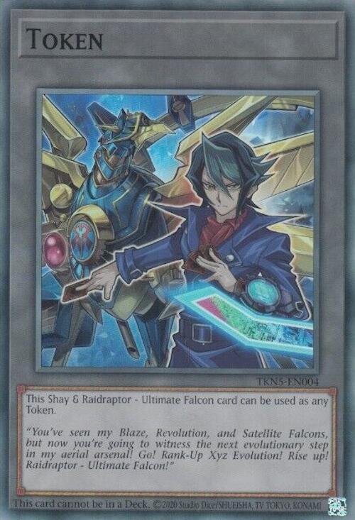 Token: Shay and Raidraptor - Ultimate Falcon [TKN5-EN004] Super Rare | Mega City Incorporated