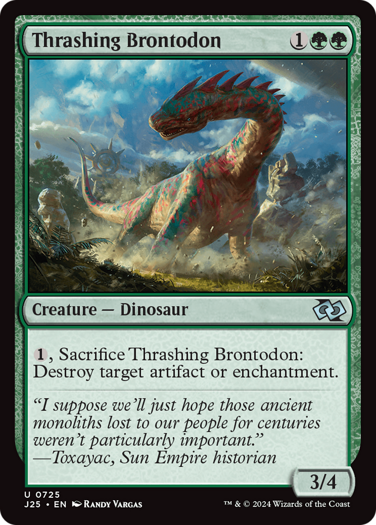 Thrashing Brontodon [Foundations Jumpstart] | Mega City Incorporated