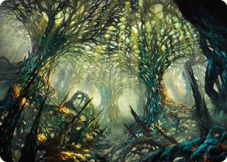 The Hunter Maze Art Card [Phyrexia: All Will Be One Art Series] | Mega City Incorporated