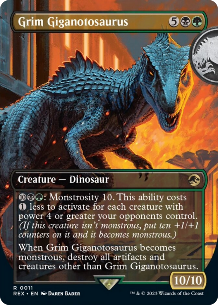 Grim Giganotosaurus (Borderless) [Jurassic World Collection] | Mega City Incorporated