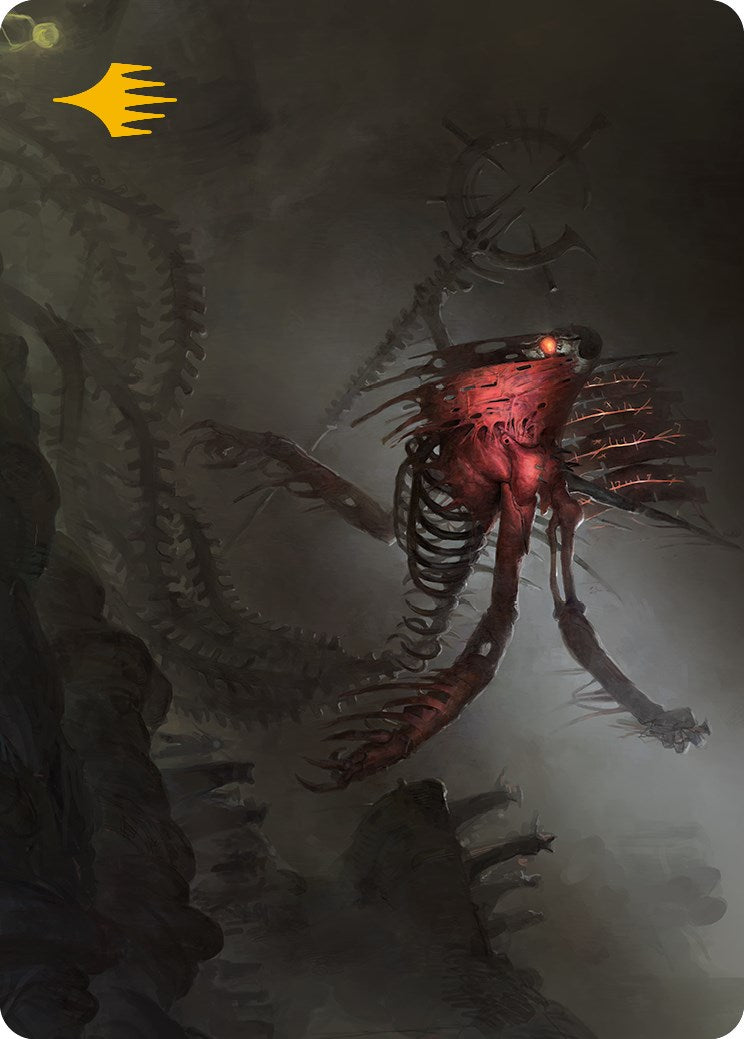 Drivnod, Carnage Dominus Art Card (Gold-Stamped Signature) [Phyrexia: All Will Be One Art Series] | Mega City Incorporated