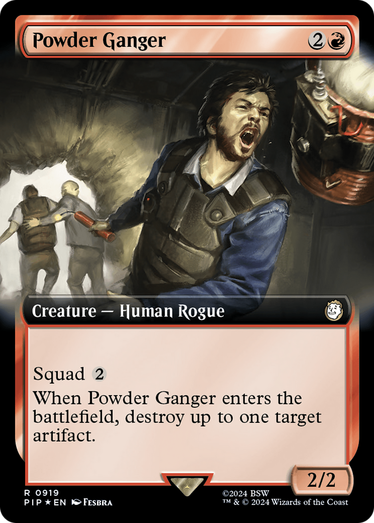 Powder Ganger (Extended Art) (Surge Foil) [Fallout] | Mega City Incorporated