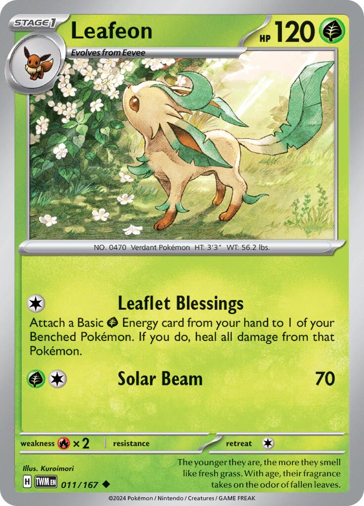 Leafeon (011/167) [Scarlet & Violet: Twilight Masquerade] | Mega City Incorporated