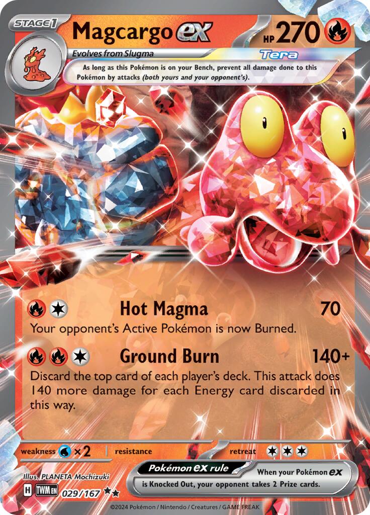 Magcargo ex (029/167) [Scarlet & Violet: Twilight Masquerade] | Mega City Incorporated