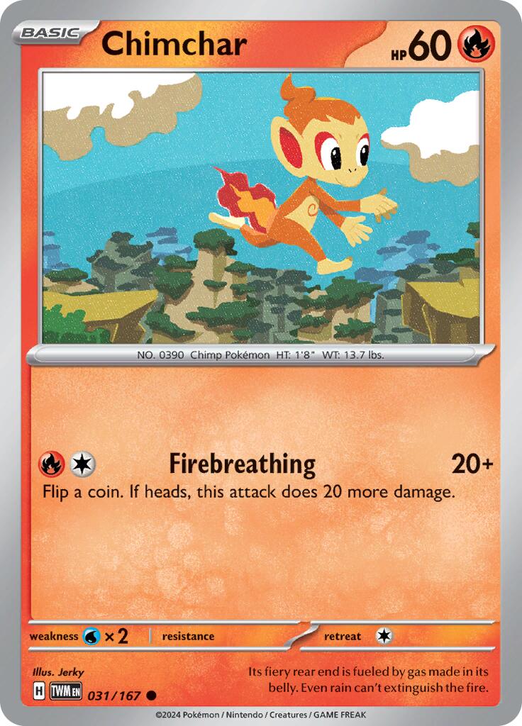 Chimchar (031/167) [Scarlet & Violet: Twilight Masquerade] | Mega City Incorporated