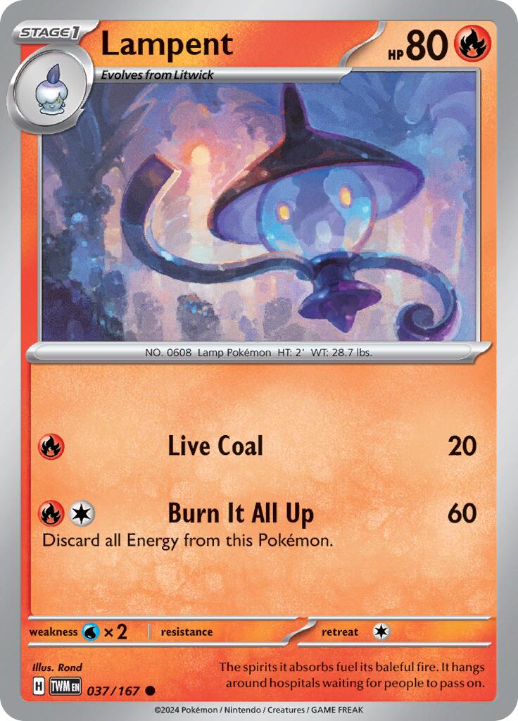 Lampent (037/167) [Scarlet & Violet: Twilight Masquerade] | Mega City Incorporated