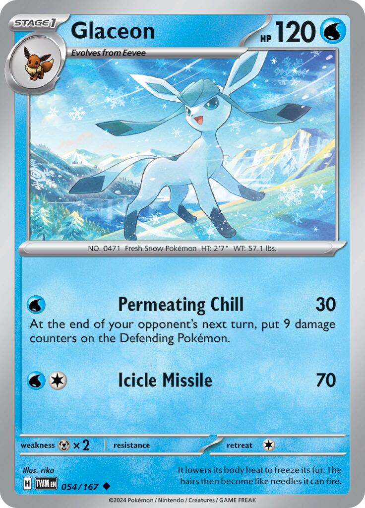 Glaceon (054/167) [Scarlet & Violet: Twilight Masquerade] | Mega City Incorporated