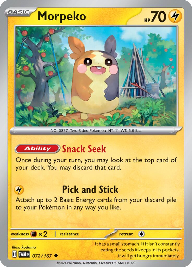 Morpeko (072/167) [Scarlet & Violet: Twilight Masquerade] | Mega City Incorporated